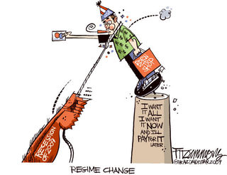 Regime Change Political Cartoon
