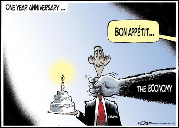 100207 President Obama and the Economy Cartoon