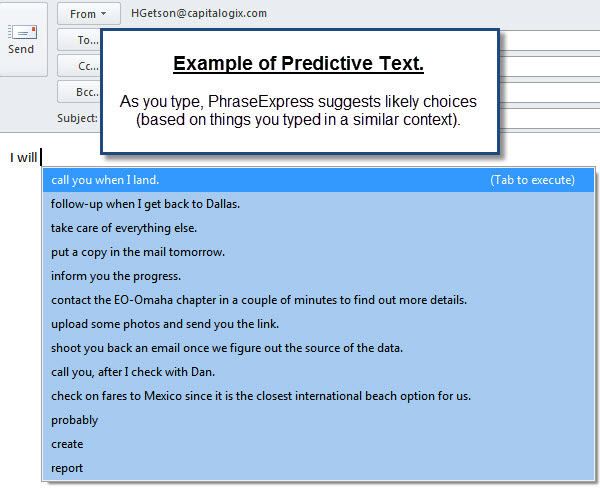 100911 PEX Predictive Text Examples