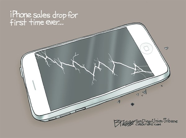 160501 Cartoon iPhone Sales Drop